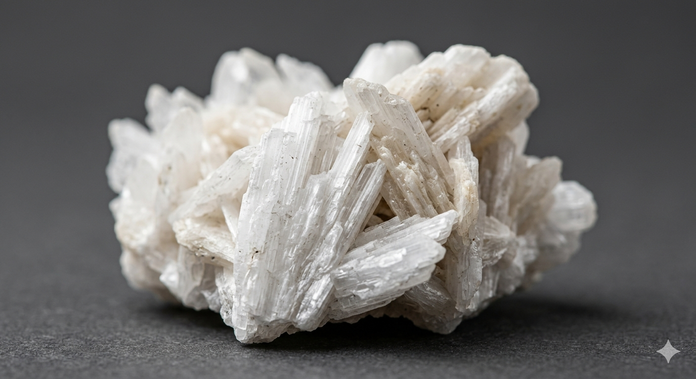 Natural Gypsum — white crystalline mineral from Egypt's Eastern Desert